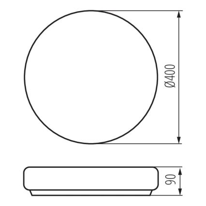 Laevalgusti vannituppa PERAZ 2xE27/15W/230V d. 40 cm IP44