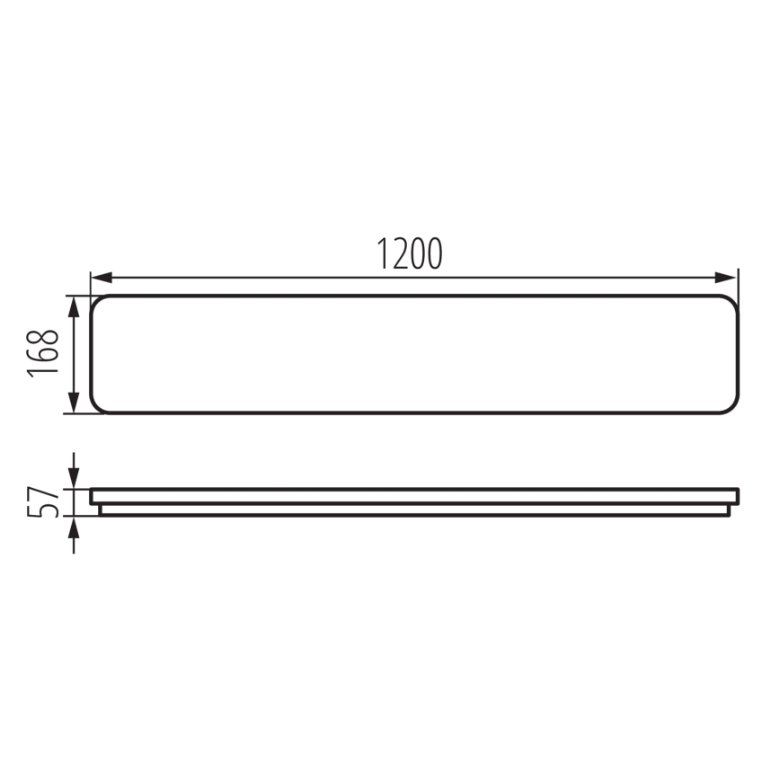 LED Laevalgusti LINCEA LED/30/38/45W/230V 3000/4000/6500K IK08 IP40