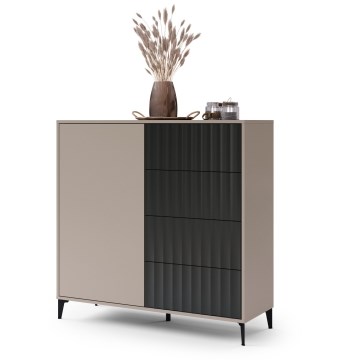 Kapp riiulitega RONJA taupe/must