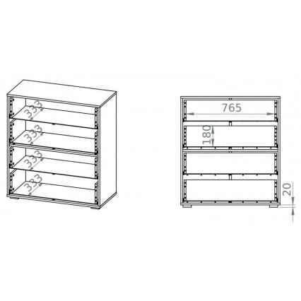 Kapp SARPA 96x86 cm valge/pruun