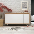 Kapp SHANS 86x140 cm pruun/valge