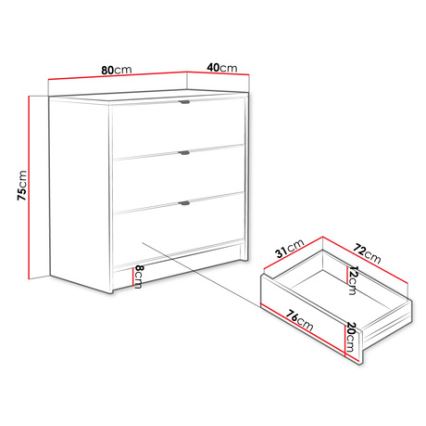 Kapp TIRENO 75x80 cm must