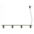 KARBON kaabliga lühter 4xGU10/10W/230V, roheline