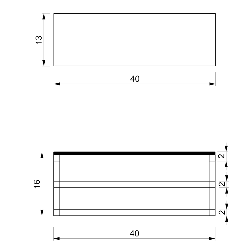 Käterätihoidja seinale koos riiuliga 14x40 cm valge