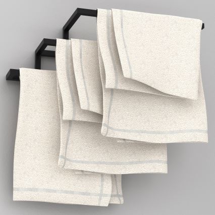 Käterätikuhoidja seinale 19x58 cm must