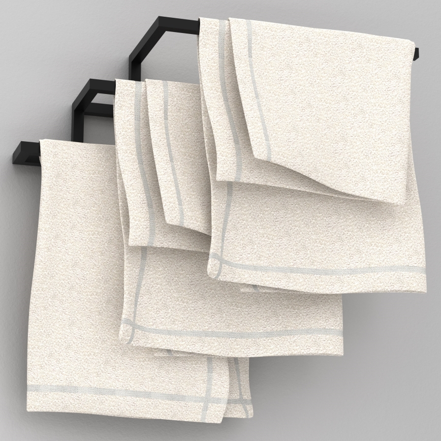 Käterätikuhoidja seinale 19x58 cm must