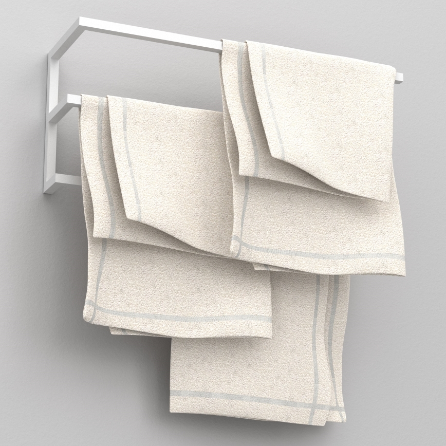 Käterätikuhoidja seinale 25x60 cm valge