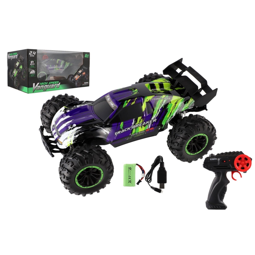 Kaugjuhtimispultiga RC-buggy, 7,4 V/500 mAh, lilla