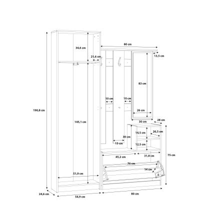 KAVI esikusein peegliga, artisan-tamm