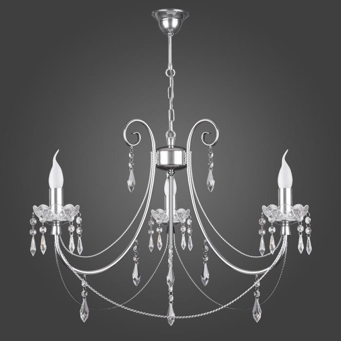 Kemar KN/3/CR - lühter CRISTAL 3xE14/60W/230V
