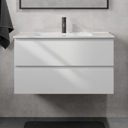 KENWOOD vannitoakapp valamuga, 91 cm, valge