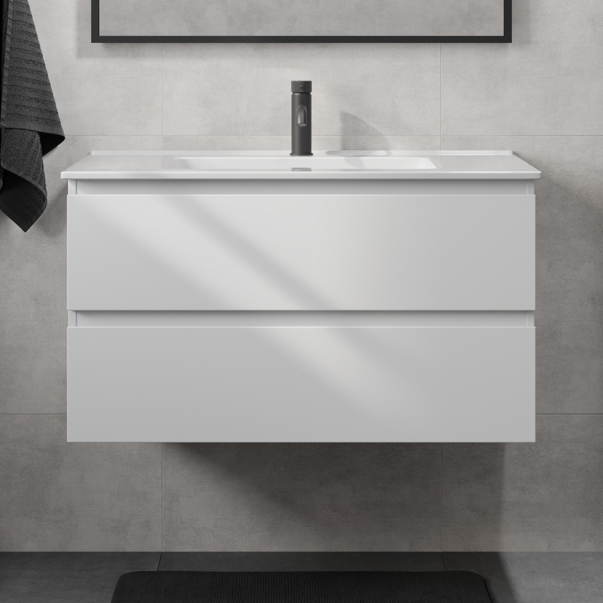 KENWOOD vannitoakapp valamuga, 91 cm, valge
