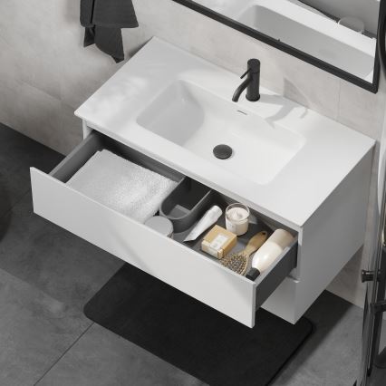 KENWOOD vannitoakapp valamuga, 91 cm, valge
