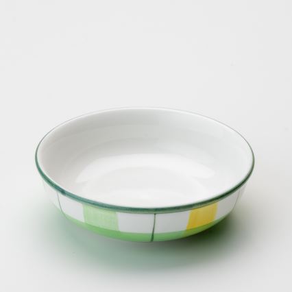 Keraamiline kauss 13 cm roheline valge