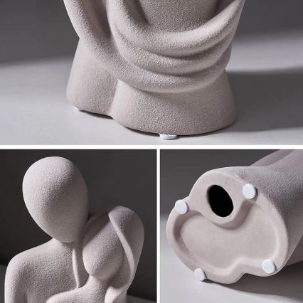 Keraamiline lauakaunistus 21x8,5x10 cm valge