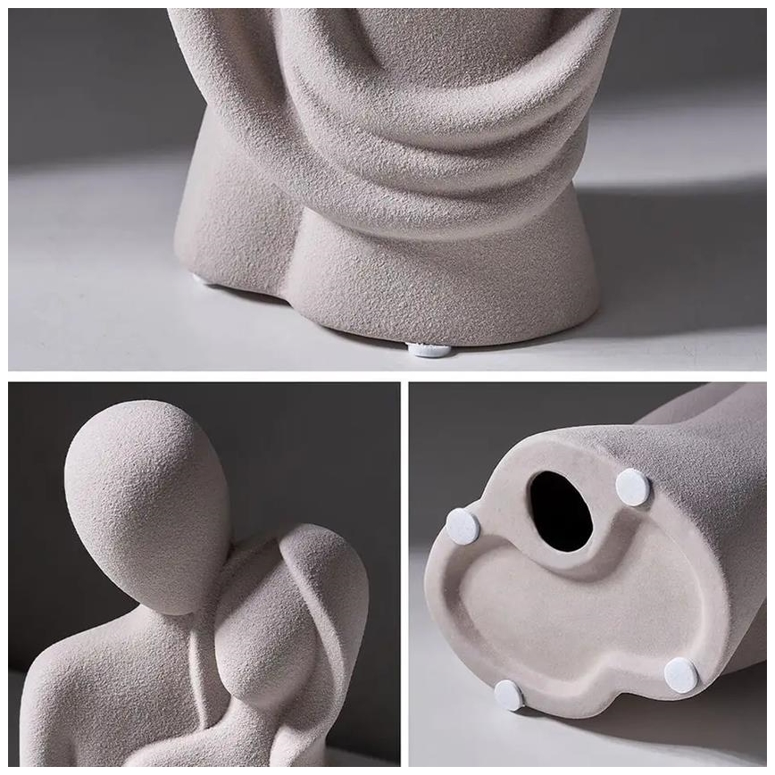 Keraamiline lauakaunistus 21x8,5x10 cm valge