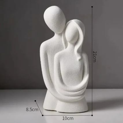 Keraamiline lauakaunistus 21x8,5x10 cm valge