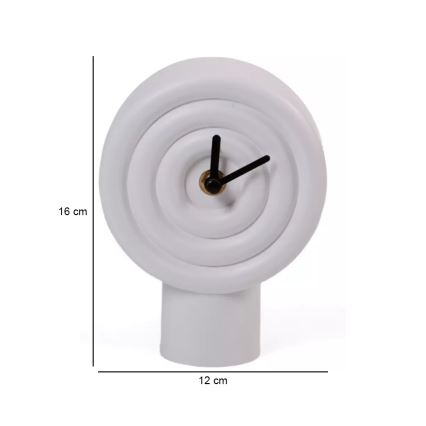 Keraamiline lauakell 16 cm 1xAA valge