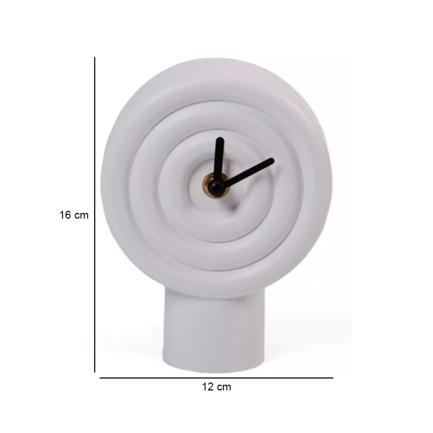 Keraamiline lauakell 16 cm 1xAA valge