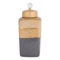 Keraamiline purk 30x14,5x14,5 cm hall/kuldne