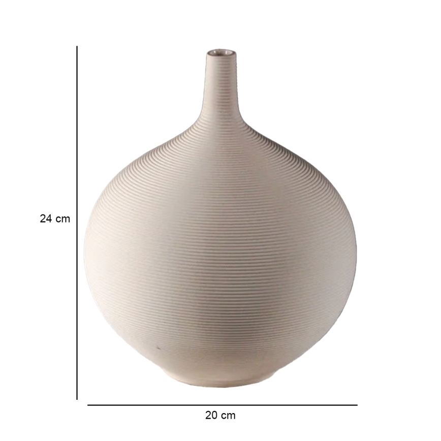 Keraamiline vaas, 24 cm, beež