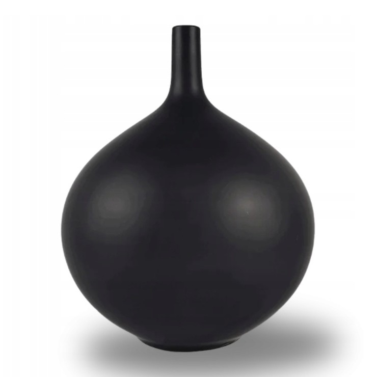 Keraamiline vaas 24 cm mattmust