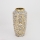 Keraamiline vaas 25x13 cm valge/kuldne/must