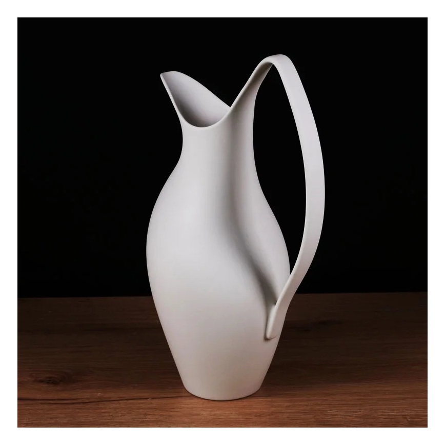 Keraamiline vaas 33x17x19 cm, valge