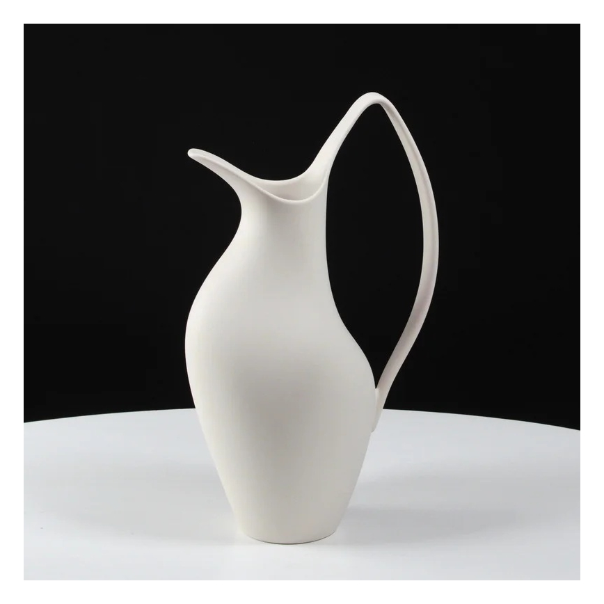 Keraamiline vaas 33x17x19 cm, valge