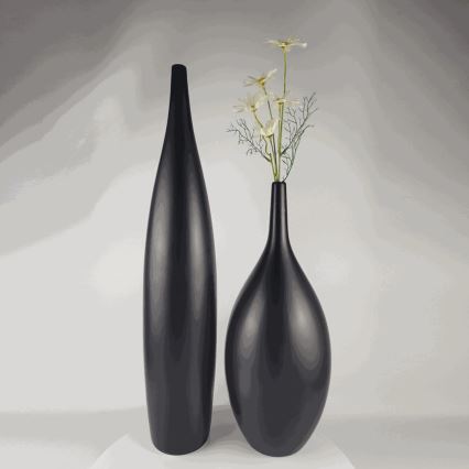 Keraamiline vaas 70 cm matt-must