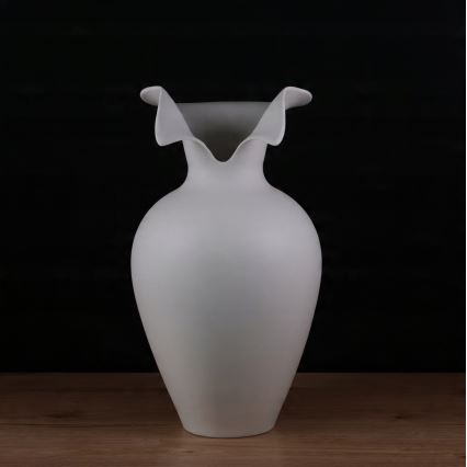 Keraamiline valge vaas 41,5x23 cm