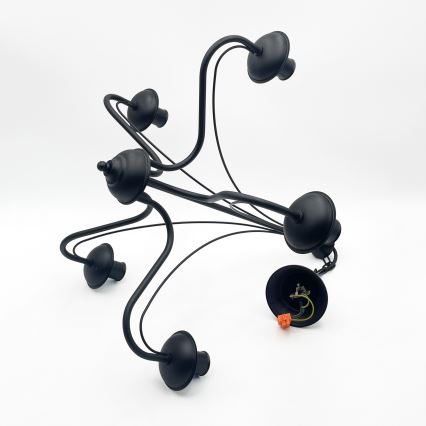 Ketiga lühter ANTON 5xE14/15W/230V must