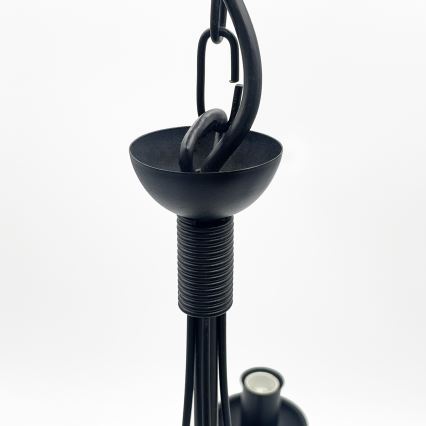 Ketiga lühter ANTON 5xE14/15W/230V must