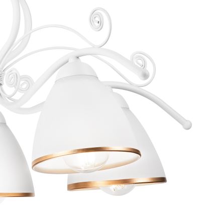 Ketiga lühter RETRO II 5xE27/60W/230V valge