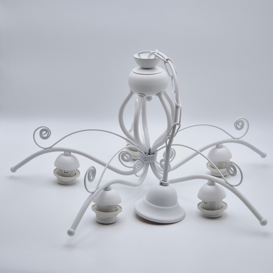 Ketiga lühter RETRO II 5xE27/60W/230V valge