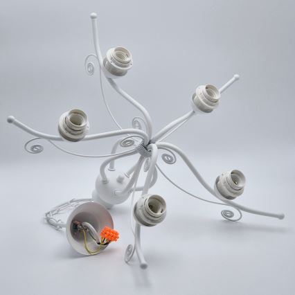 Ketiga lühter RETRO II 5xE27/60W/230V valge