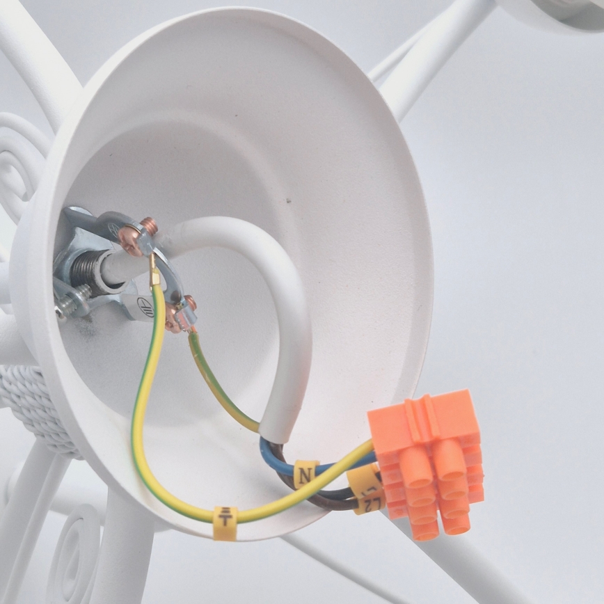 Ketiga lühter RETRO II 5xE27/60W/230V valge