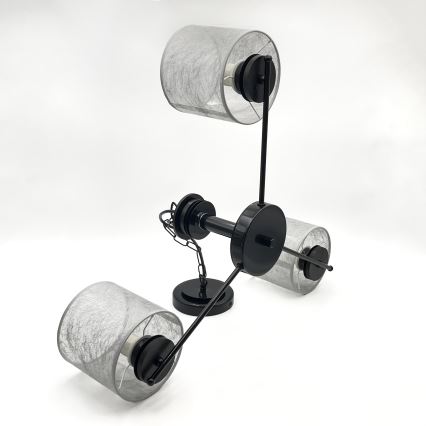 Ketiga lühter ROSA 3xE27/60W/230V must/hall