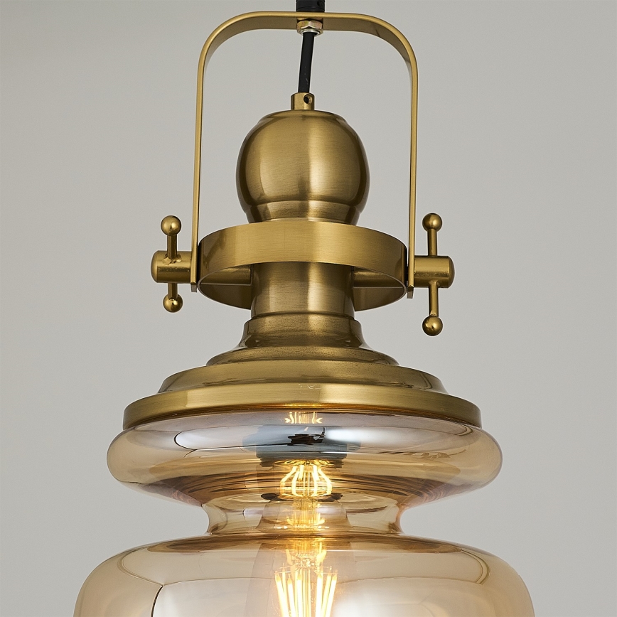 Ketiga ripplühter BOTTLE 1xE27/40W/230V kuldne