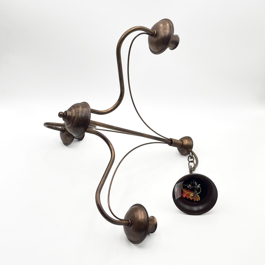 Ketiga rippuv lühter ANTON 3xE14/15W/230V, pronksviimistlusega