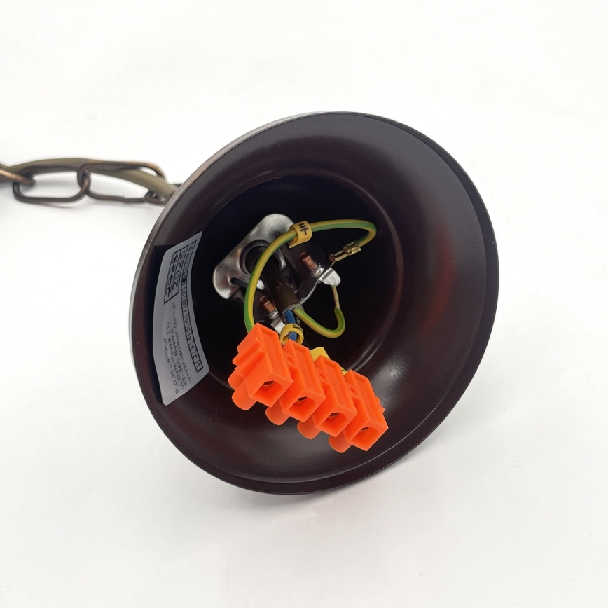 Ketiga rippuv lühter ANTON 3xE14/15W/230V, pronksviimistlusega