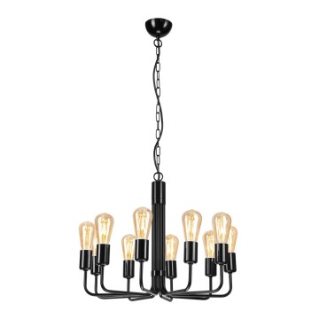 Ketiga riputatav lühter 10xE27/60W/230V must