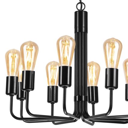 Ketiga riputatav lühter 10xE27/60W/230V must
