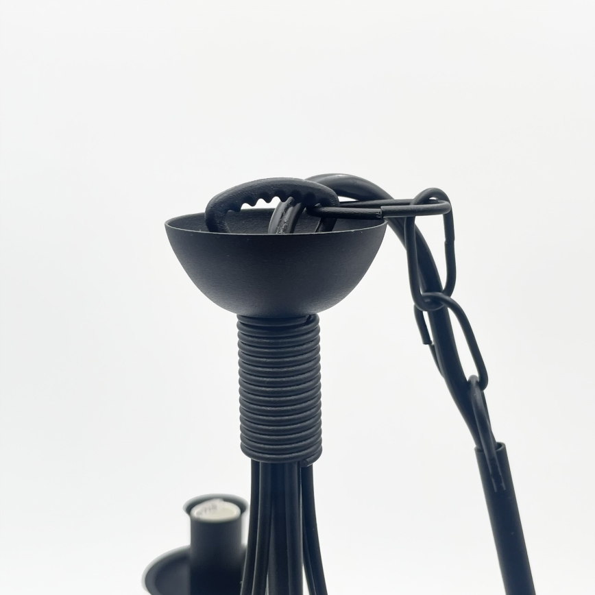 Kettaga lühter ANTON 6xE14/60W/230V must