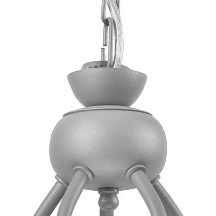 Kettaga lühter RETRO II 5xE27/60W/230V hõbedane