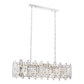 Kettaga ripp-lühter CRYSTALLINE 13xE14/40W/230V läikiv kroom