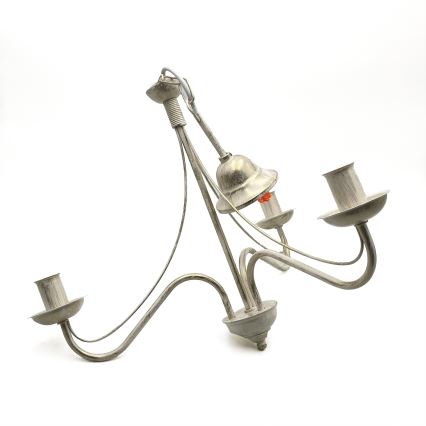 Kettaga rippuv lühter ANTON 3xE14/60W/230V, valge patina