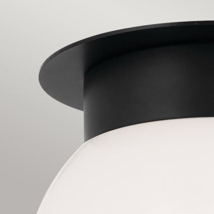 Kichler - laelamp ALBERS 1xE27/40W/230V läbimõõt 20,3 cm must