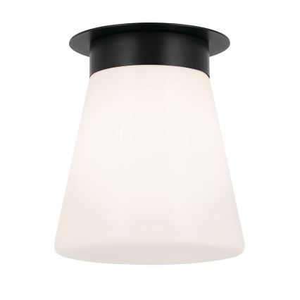 Kichler - laelamp ALBERS 1xE27/40W/230V, läbimõõt 21,6 cm, must