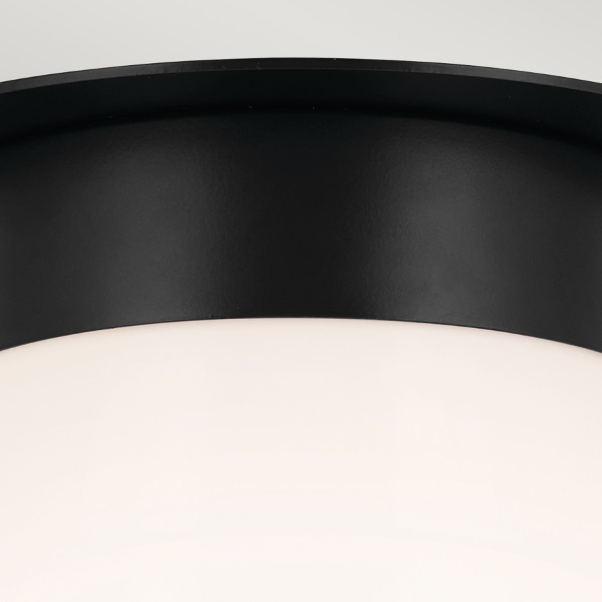 Kichler - laelamp ALBERS 1xE27/40W/230V, läbimõõt 21,6 cm, must